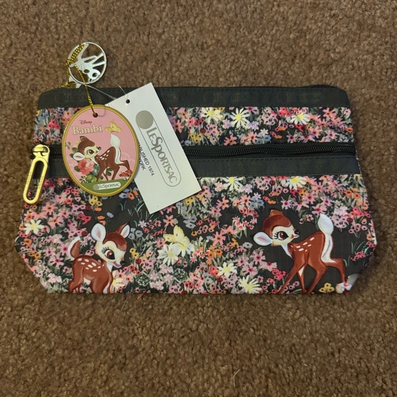 Lesportsac Bambi and friends cosmetic pouch - Picture 1 of 3